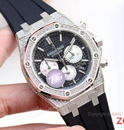 Iced Out Audemars Piguet Royal Oak VK Chronograph Replica Watch